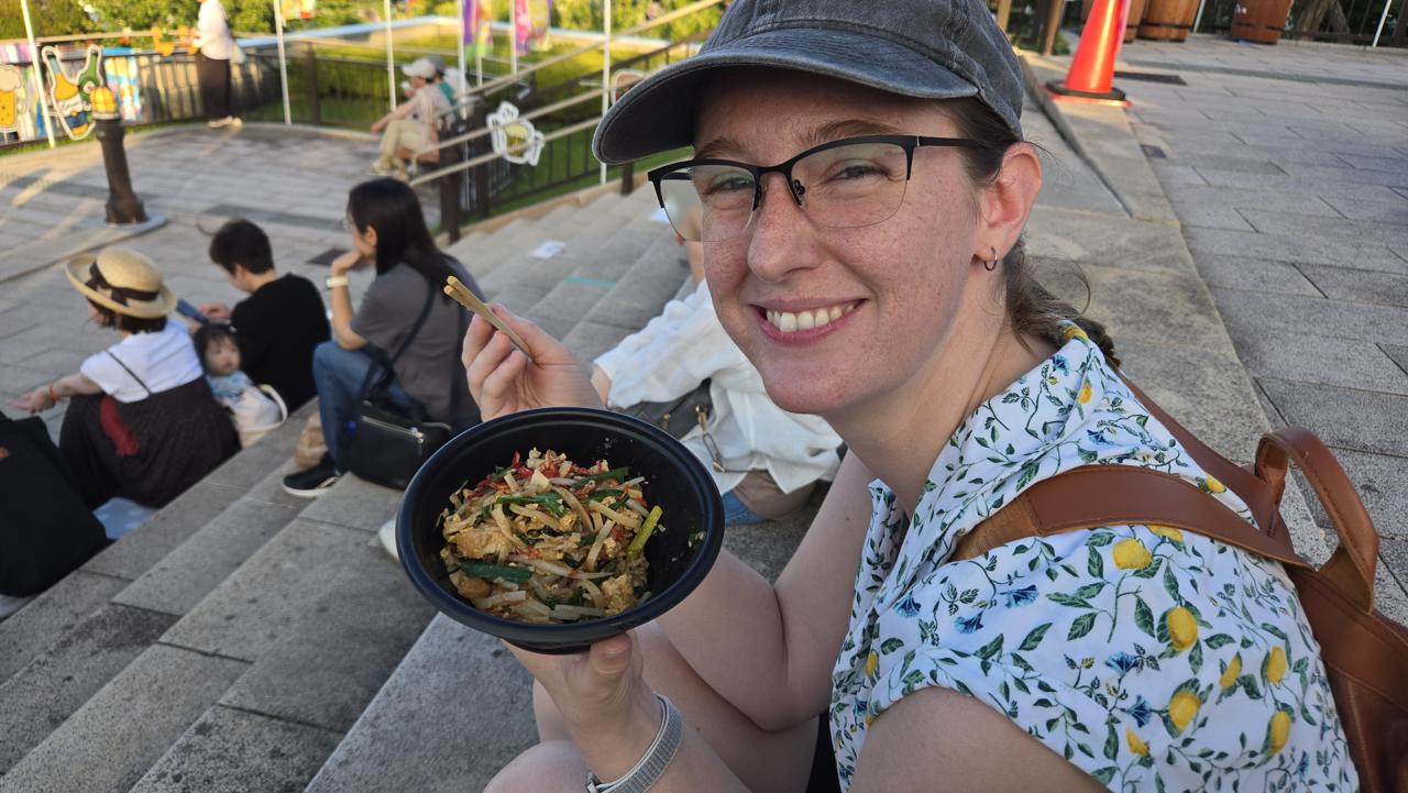 One of the draws for the festival was all the food stalls!